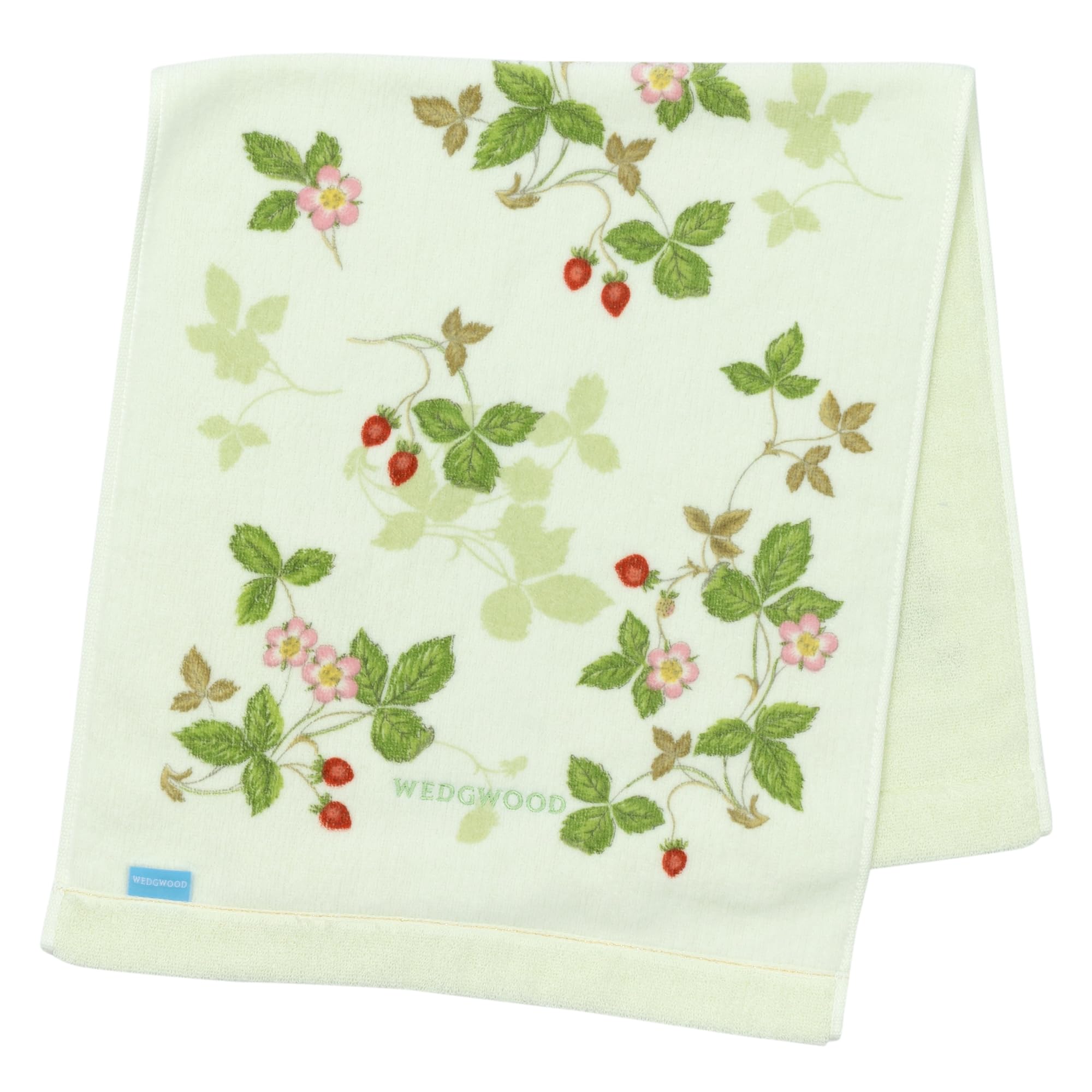 

Nishikawa Imabari Face Wedgwood Wild Made in TT23165601 Towel, 34x75cm, Washable, 100% Cotton, Strawberry, Soft, Japan, Green, зелёный