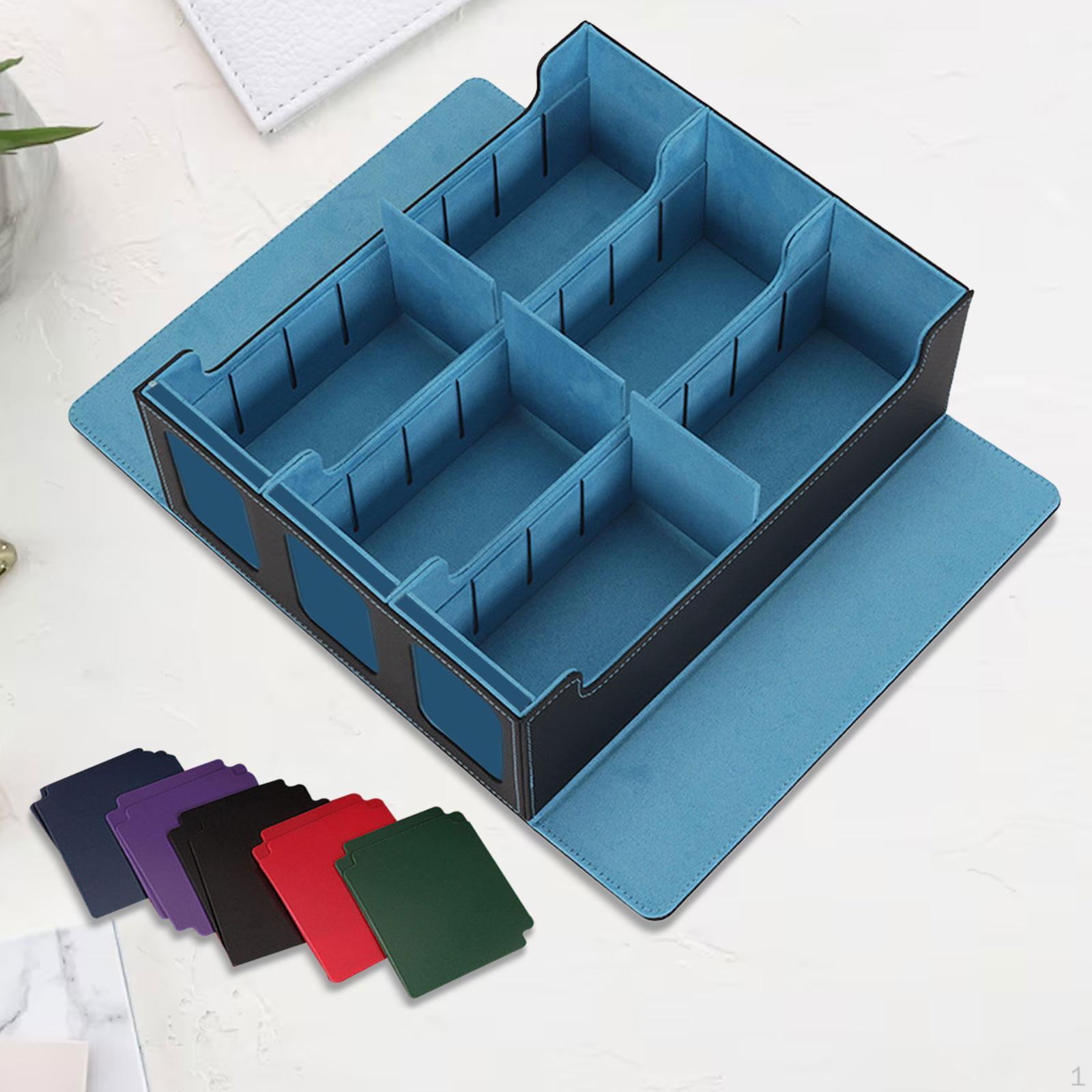 

Коробка для карток Коробка для зберігання карток, коробка для ігор, преміум, коробка для збору карток для 1360+ світло-синій колір