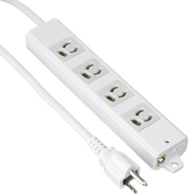 Power Strip, 4-Outlet, 3-Pin Plug with Magnetic Retainer, 3m, Gray, T-WRM3430LG/RS