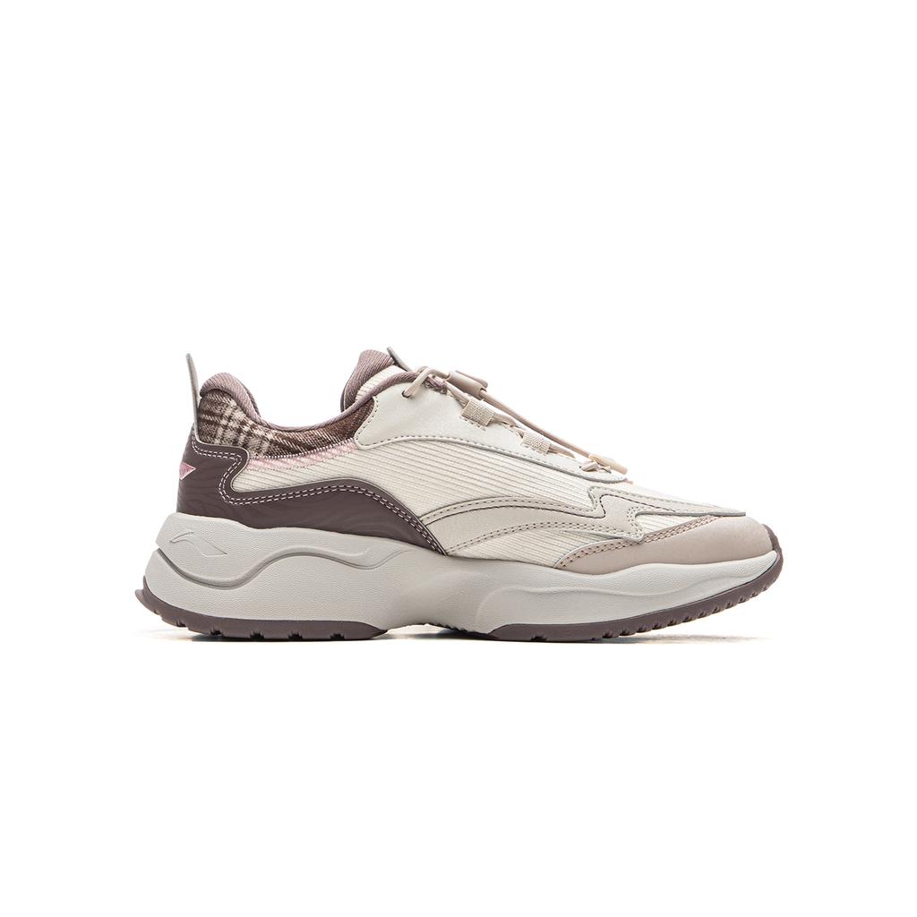 Li Ning Kids Comfortable Durable Low Top Casual Shoes Kids Sneaker Pink Apricot YKCU188-4