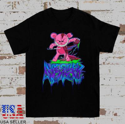 IWRESTLEDABEAR<wbr/>ONCE T-shirt Smile Bear Taille Complète S-5XL TT204