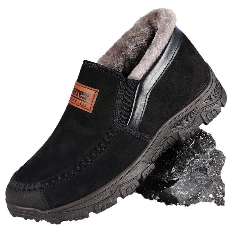 Cotton shoes winter men's shoes old Beijing cloth shoes men's piled thickened warm shoes men's shoes