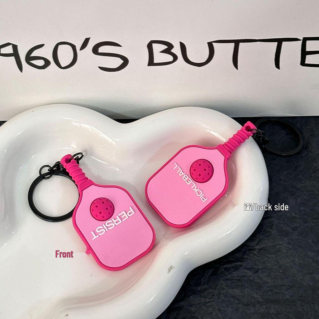 Miu Series Dumbbell Plate Keychain: Trendy Fitness Accessory & Sports Jewelry Gift