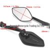 Reflective Rearview Mirror for Honda, Suzuki, and PCX150UU/UE/UY Motorcycle Mods
