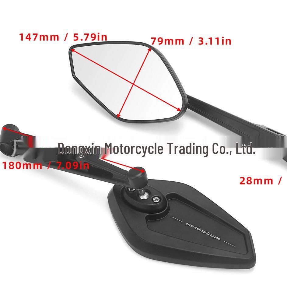 Reflective Rearview Mirror for Honda, Suzuki, and PCX150UU/UE/UY Motorcycle Mods