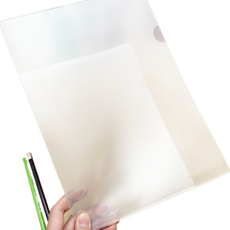 Customizable A4/A5 L-Shaped Transparent Folder with PP Two-Page Insert Cover