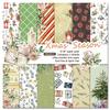 24 Sheets Christmas Theme Snow Sock Craft Paper Pads Cutting Dies Art Background Origami Scrapbooking Card Making
