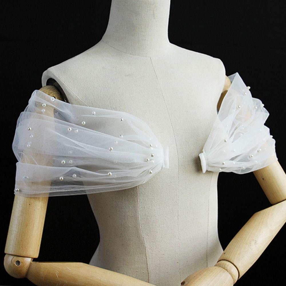 Elegant Detachable Sleeves Tulle Arm Covers Accessories Romantic Bridal Sleeves Bridal Party