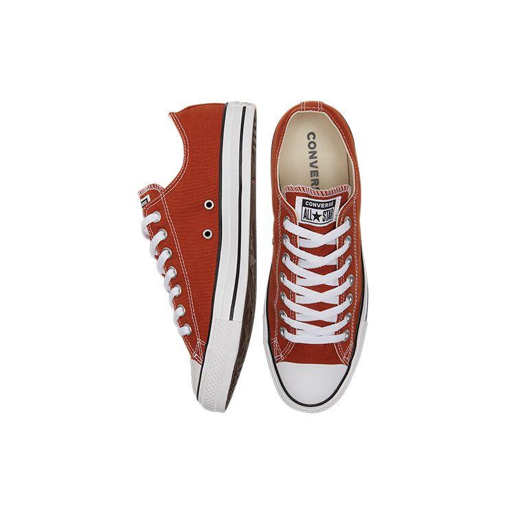 Converse Chuck Taylor All Star Trendy Comfortable Versatile Low Top Canvas Shoes Unisex Sneakers Brown Red 172211C