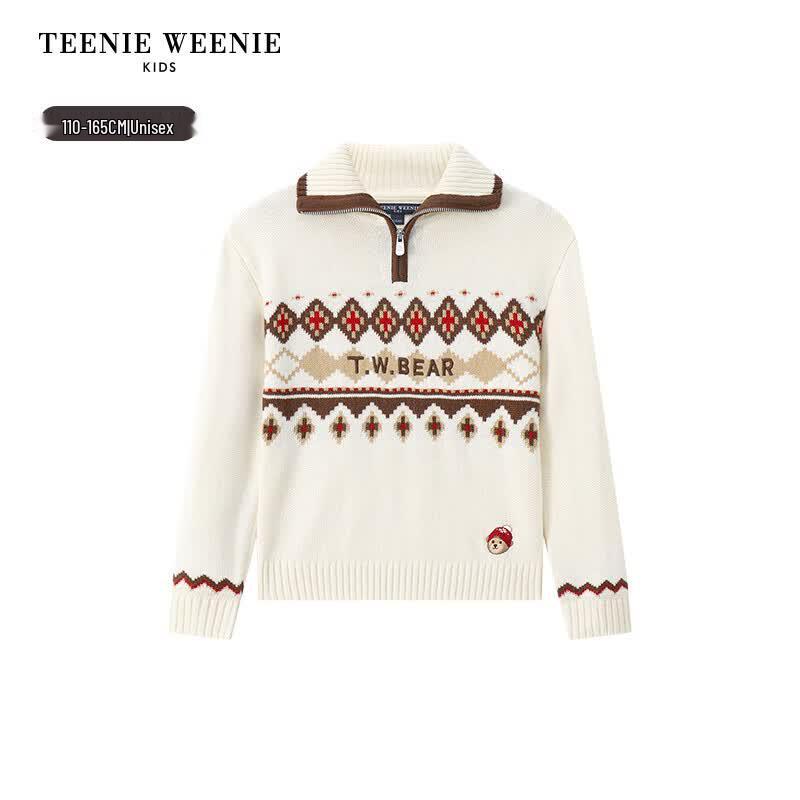 Teenie Weenie Kids Unisex Fair Isle Jacquard Pullover