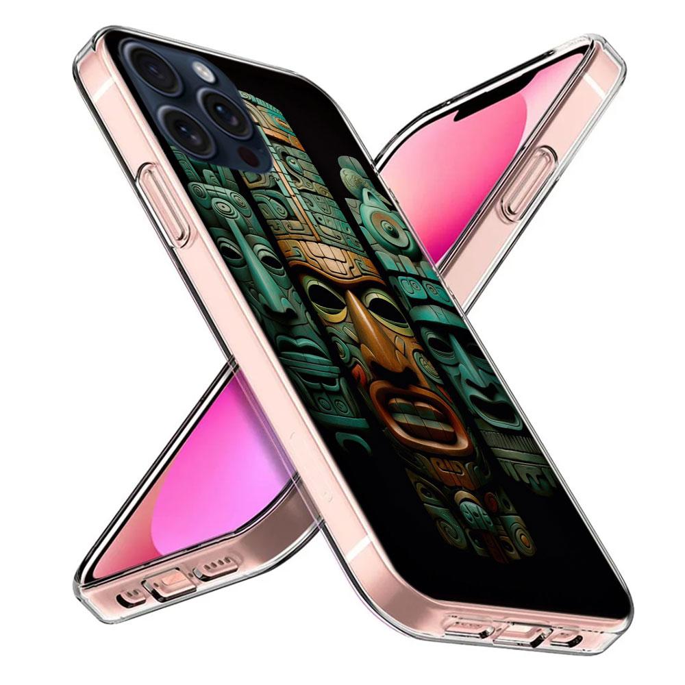Aztec Maya Stone Capa Phone Case For Iphone 17 Air 16 Pro Max 15 12 Pro 14 Plus 17E 16E 11 13 Mini Cover Cases Fundas Cell Clear
