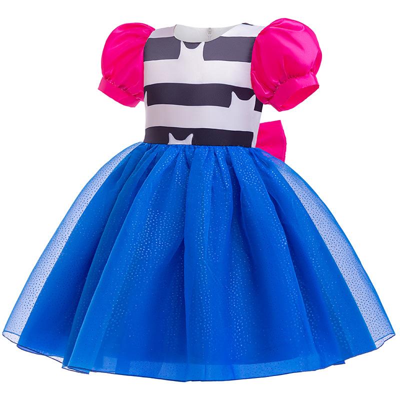Bambole Gabby Travestimento Casa delle Bambole Cartone Animato Gioco di Ruolo Set da 2 Pezzi Vestiti in Tulle a Righe Gioco per Bambini Tema Festa Abito