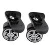 1 Pair Durable Mute Luggage Replacement Wheels PP PET Black Suitcase Caster Wheels Universal Wheel Replacement Luggage Repair