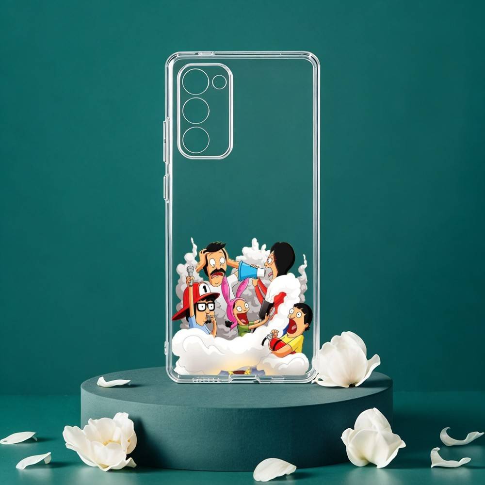 B-Bob's B-Burgers-RS Phone Case For Samsung Galaxy S24 S25 S23 S22 S21 Plus S24 S25 Transparent Cover Case