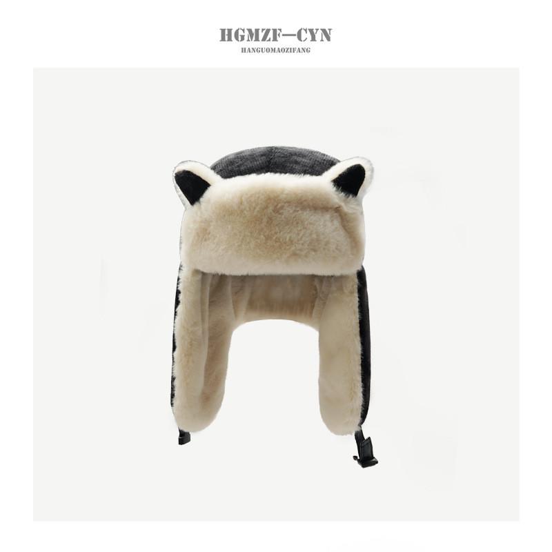 Warm And Adorable Fox Ears Lei Feng Hat For Women Perfect For Outdoors Winter