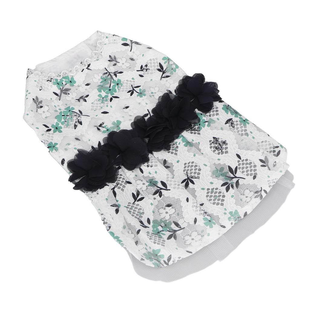Cat Lace Dress Cute Flower Lightweight Fashionable Elegant Dog Skirt for Spring and Summer