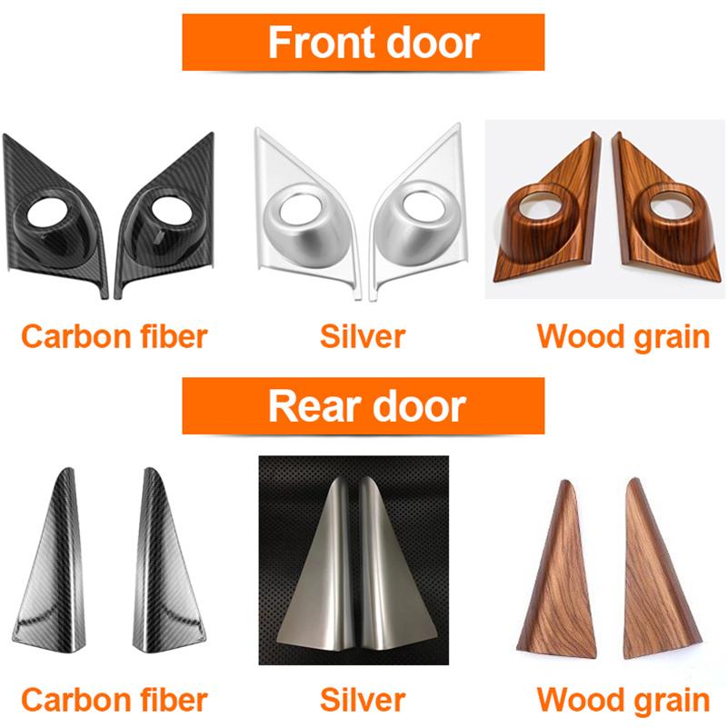 For Honda CRV CR-V 2017 2018 ABS Car Front Rear Door Window Inner Triangle A Pillar Column Cover Accessories