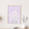 Flower Wall Art Canvas Print Natural Pastel Daisies Floral Illustration Poster Botanical Market Living Room Bedroom Decoration