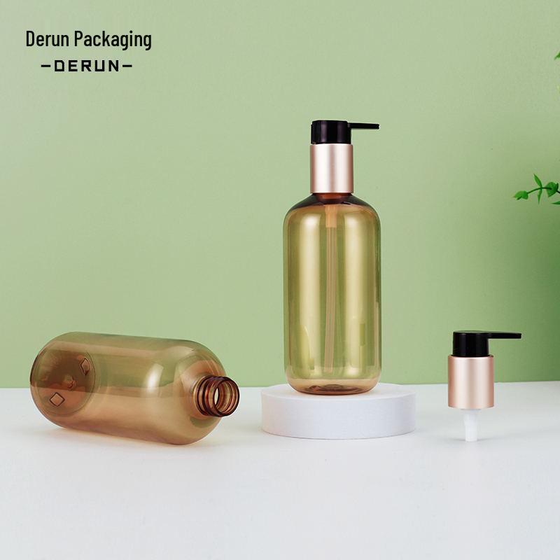 

Gold Light-Blocking Refillable Emulsion Bottle for Shampoo & Shower Gel - 300ml/500ml. 250ml Gold Bottle with Gold Pump; Plastic