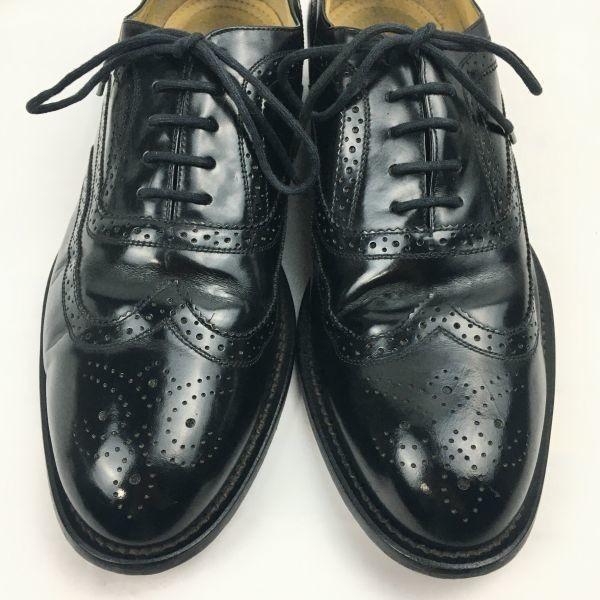 Stafford Premium Full Brogue Wingtip Business Shoes Black Size 10D (Approx. 27.028.0cm) Men's(USED)