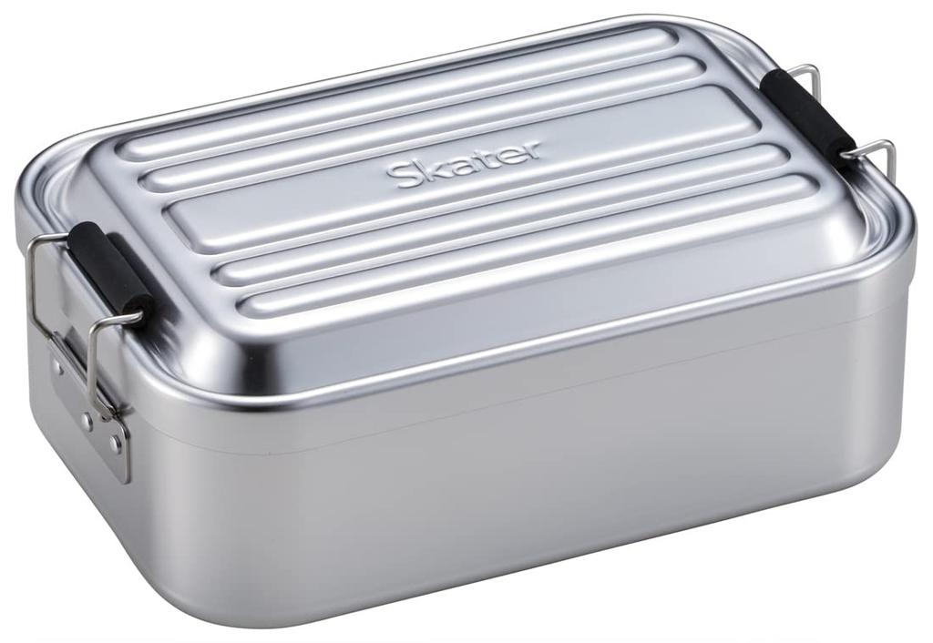 Skater Deep 1000ml Large Capacity Lunch Box, Aluminum, Silver, for Men, AFTD10-A