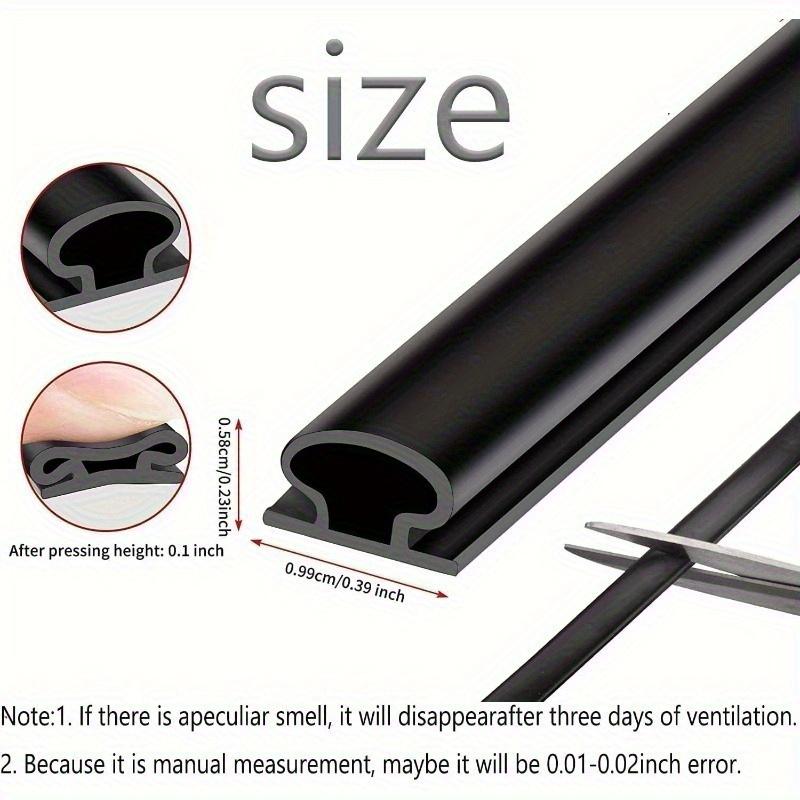 1 Piece Security Door Access Door Window Sealing Strip TPE Weatherproof Anti-Collision Strip Sound Insulation Self-Adhesive
