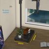 Adjustable Floor-standing Monitor Stand with Vertical/Horizontal Rotation, Telescopic Foldable Design, No-Drill Base