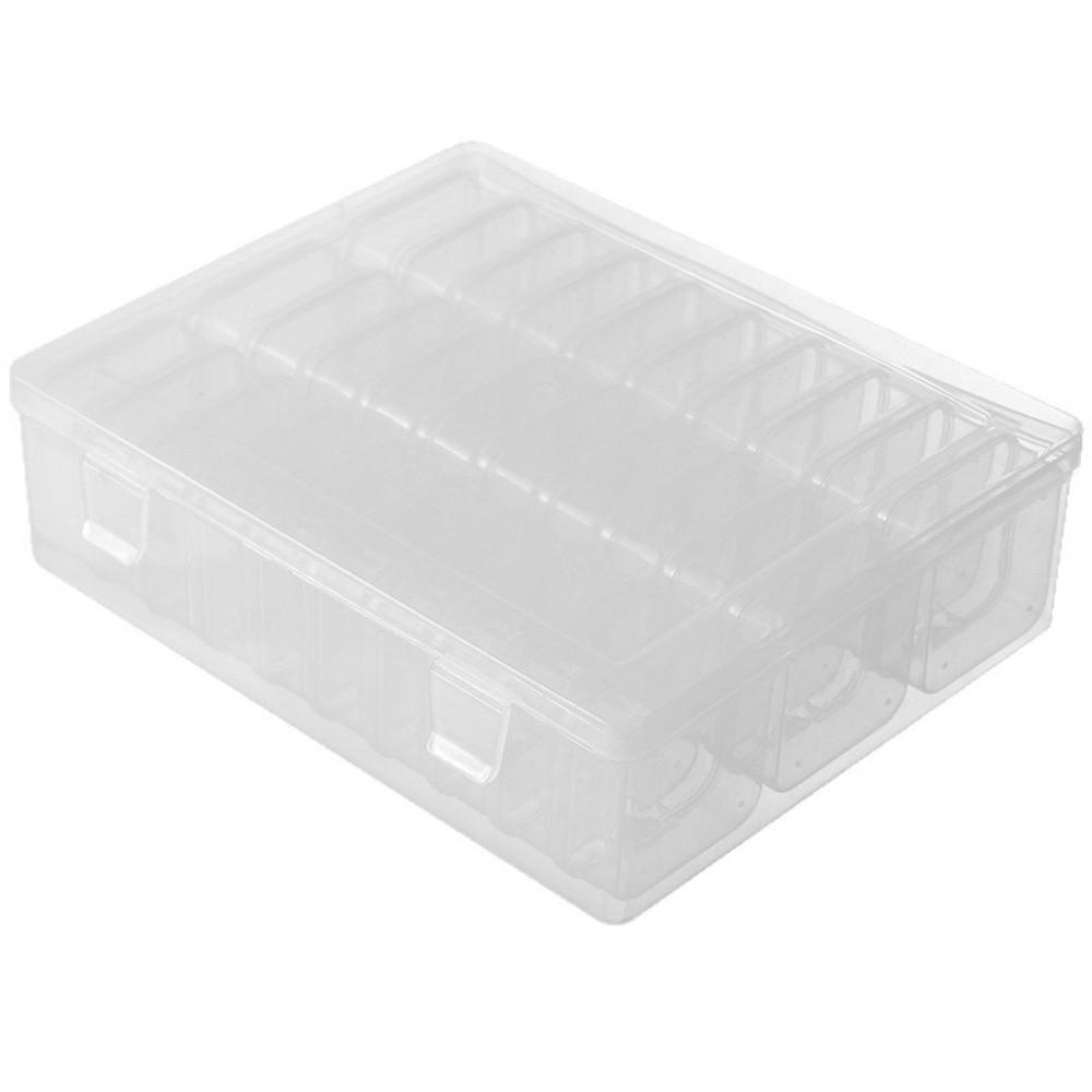 Clear Perler Beads Storage Boxes Large Capacity DIY Transparent Storage Box Durable Square Beads Storage Containers