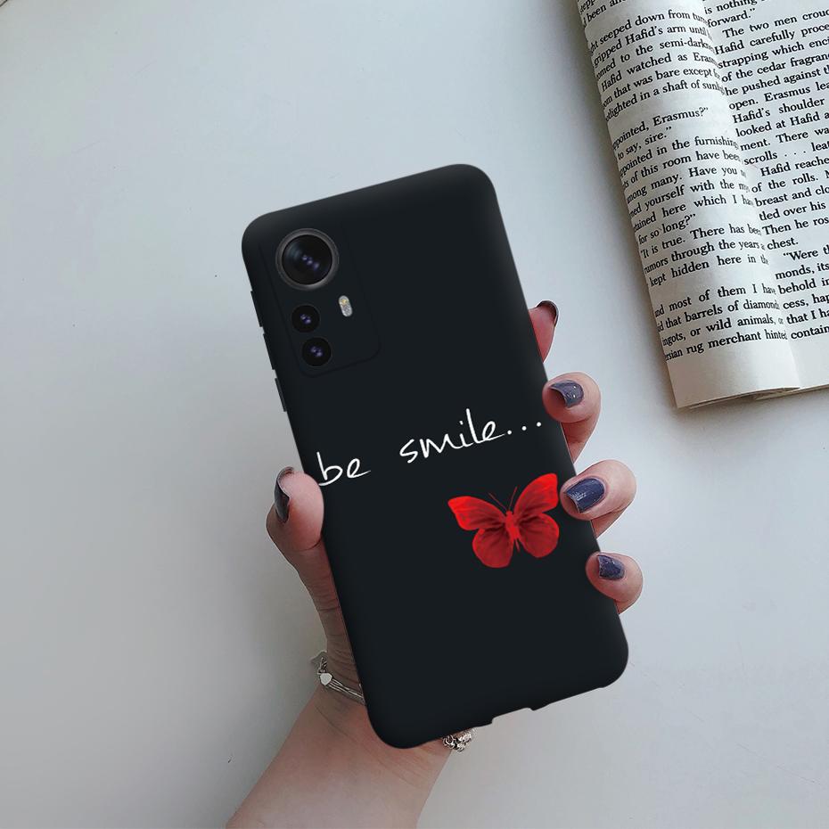 For Xiaomi 12 Pro 5G Case Cute Cartoon Painted Matte Silicon Soft Cover For Xiomi Xiaomi Mi12 Mi 12X 12 Pro Lite 5G Global Funda