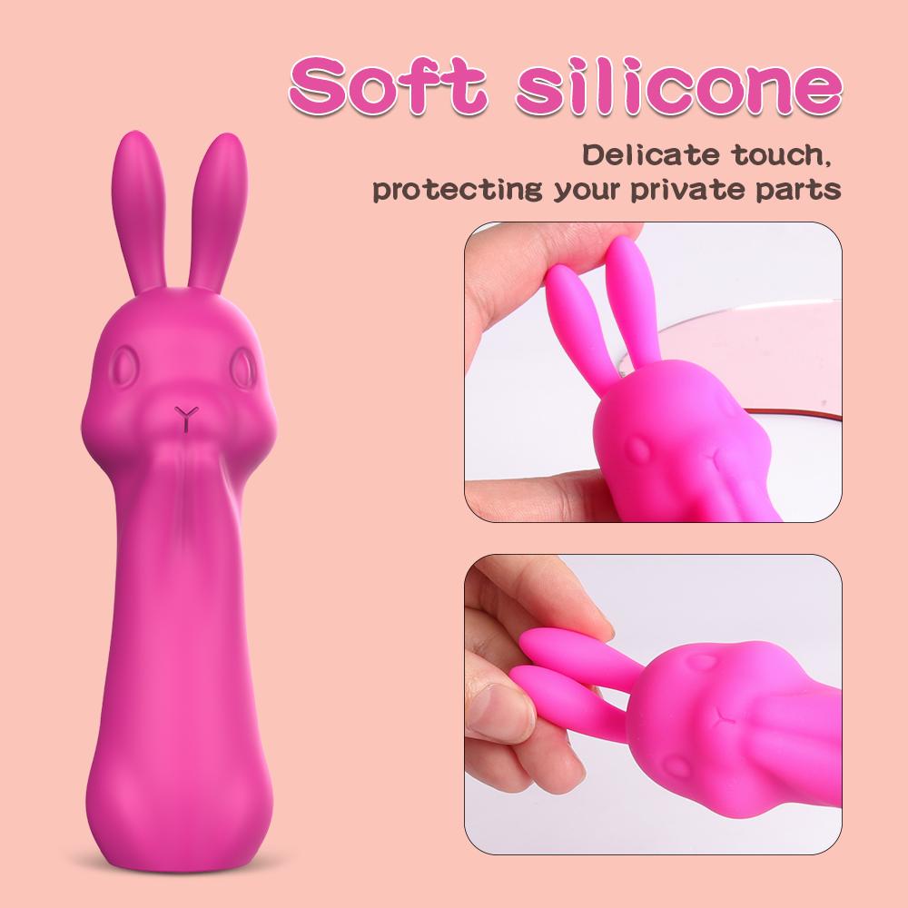 Rabbit Vibrator 10 Mode Clitoris Vibration Dildo Masturbator Female Vaginal Massage Adult G-Spot Stimulator Sex Toys For Women