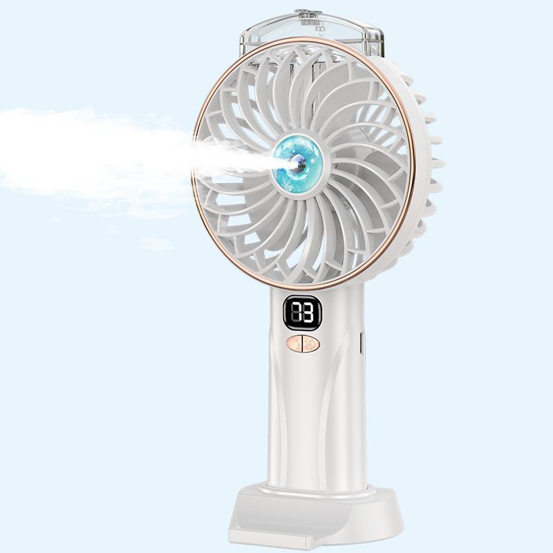 Portable Water Spray Mist Fan Electric USB Rechargeable Handheld Mini Fan Cooling Air Conditioner Humidifier for Outdoor