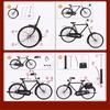 Retro Assembly Bicycle Model Toys DIY Mini 28 Big Bar Bicycle  Birthday Gifts