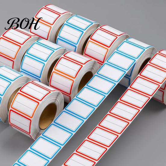 Precision Die-cut Stickers 500 Pcs Label Stickers, Color Coding Self-Adhesive Name Tags, Waterproof Handwriting Friendly Removable Labels for