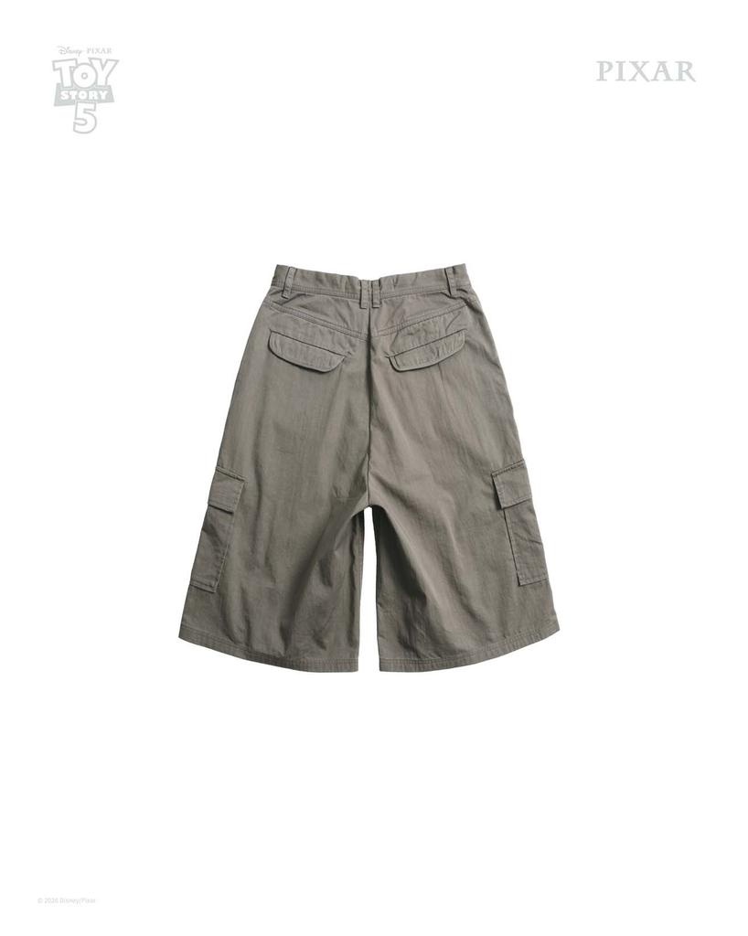 999Hyumeoniti Woody_Cargo Burmuda Short (Sage Beige)