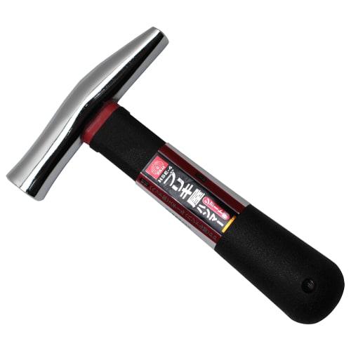 SK11 (SK11) Tinsmith Short Handle Hammer, Approx. 166mm, Fully Heat-Treated, High-Quality Chrome-Plated Head, HSE-4