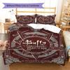 Biancheria da letto con motivo Buffy l'ammazzavampiri, Set copripiumino Copripiumino Federa Regalo di Compleanno per la Casa (1 * copripiumino + 2 * federa, senza nucleo)