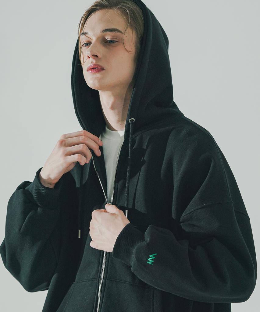 Wv Project Kani Hoodie Zip-Up Black Mjhd7627