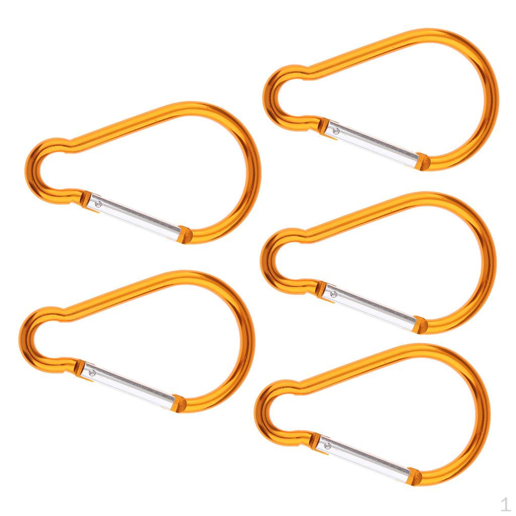 5PCS Aluminum Carabiner