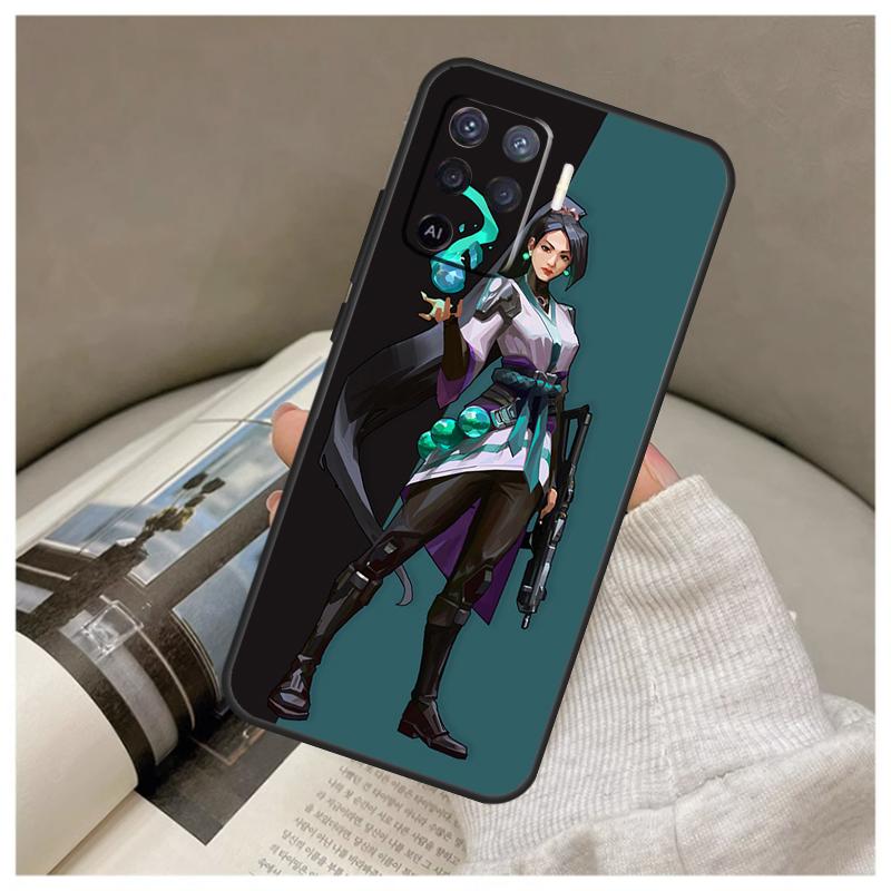Valorant Game Case For Oppo A74 A94 A54 A18 A38 A58 A78 A98 A80 A60 A40 A96 A76 A16 A15 A17 A57 A77 A5 Pro