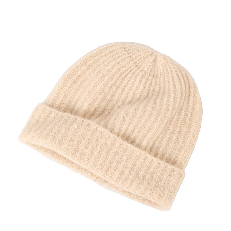 Unisex Cashmere Knit Hat for Autumn  Winter - European  American Casual Warm Hat