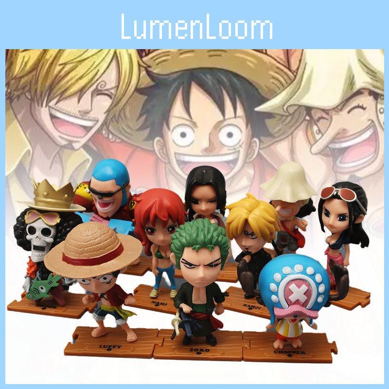 Piece One 10pcs Role Pvc Toy Model Desktop Decoration Children Christmas Gift