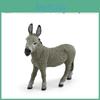 Animal Model Pvc Donkey Set With Static Design For Kids Educational And Collectible Use