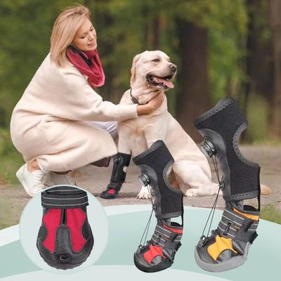 Verschleißfeste Pfotenschützer Anti-Drop-Tropfen Fußstütze Kein Knöcheln Haustierstiefel Hundepfoten-Schutz