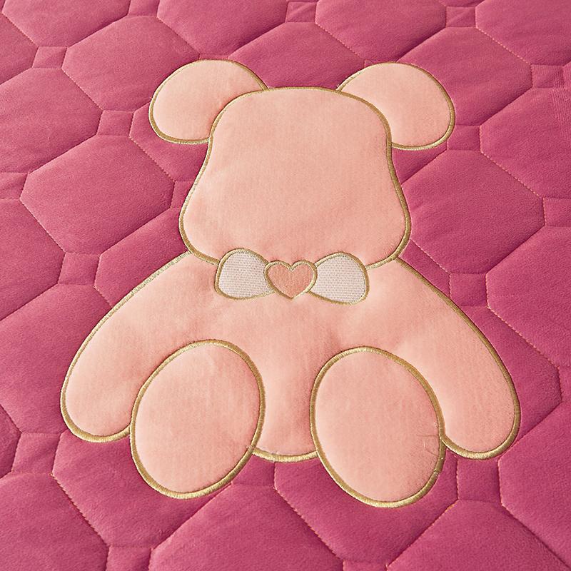 Solid Color Milk Velvet Winter Bedspread On The Bed Thick Home Bed Skirt-style Bed Sheets Cotton European-style Bed Spreads