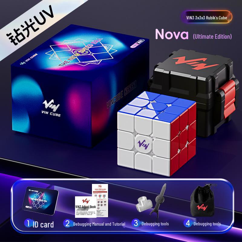 

VIN CUBE 3x3x3 NOVA Magnetic Levitation Omni-Directional Core Cube with Auto Return for Competitions.