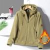 Winter New Polar Fleece Fleece Hooded Sweatshirt Coat Couple Double-sided Fleece Cardigan Sports Coat