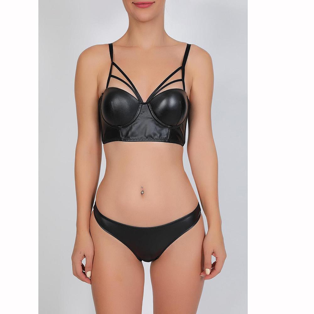 

Черное короткое бюстье NBB Gatto Nero