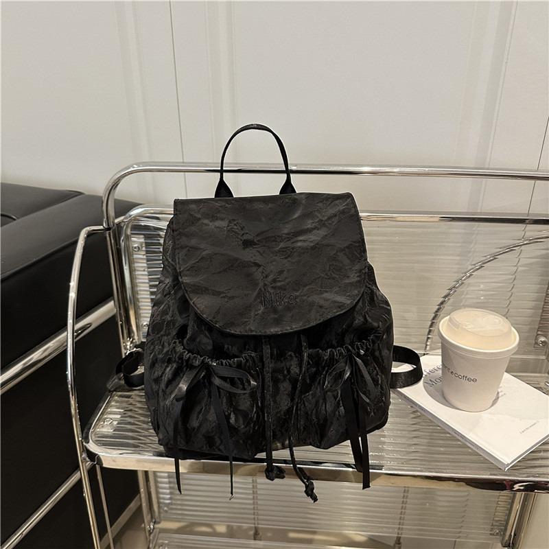 Fashion Bow Backpack College Student Class Bag Women's Summer New Large Capacity Backpack