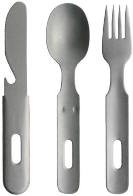 Nagao Tsubame Sanjo Camping Outdoor Besteckset 3 Teile Messer Löffel Gabel Gealtert Hergestellt in Japan