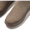 Fitflop F-Mode Wildleder Plateau Reißverschluss Knöchel Schuhe überarbeitet